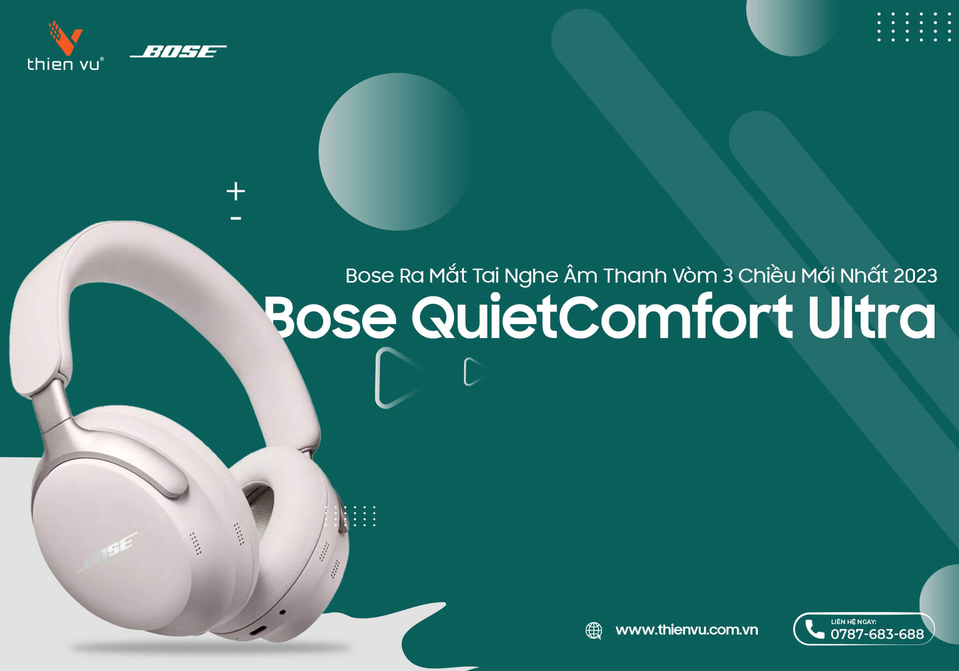 Bose Hé Lộ Tai Nghe Âm Thanh Vòm 3 Chiều Mới Nhất - Bose QuietComfort Ultra
