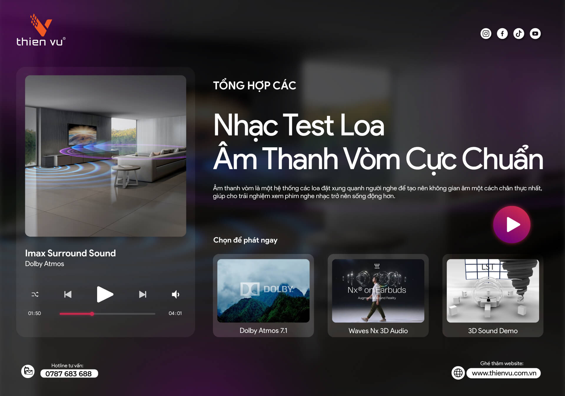 Tổng Hợp Các Nhạc Test Loa Âm Thanh Vòm Cực Chuẩn