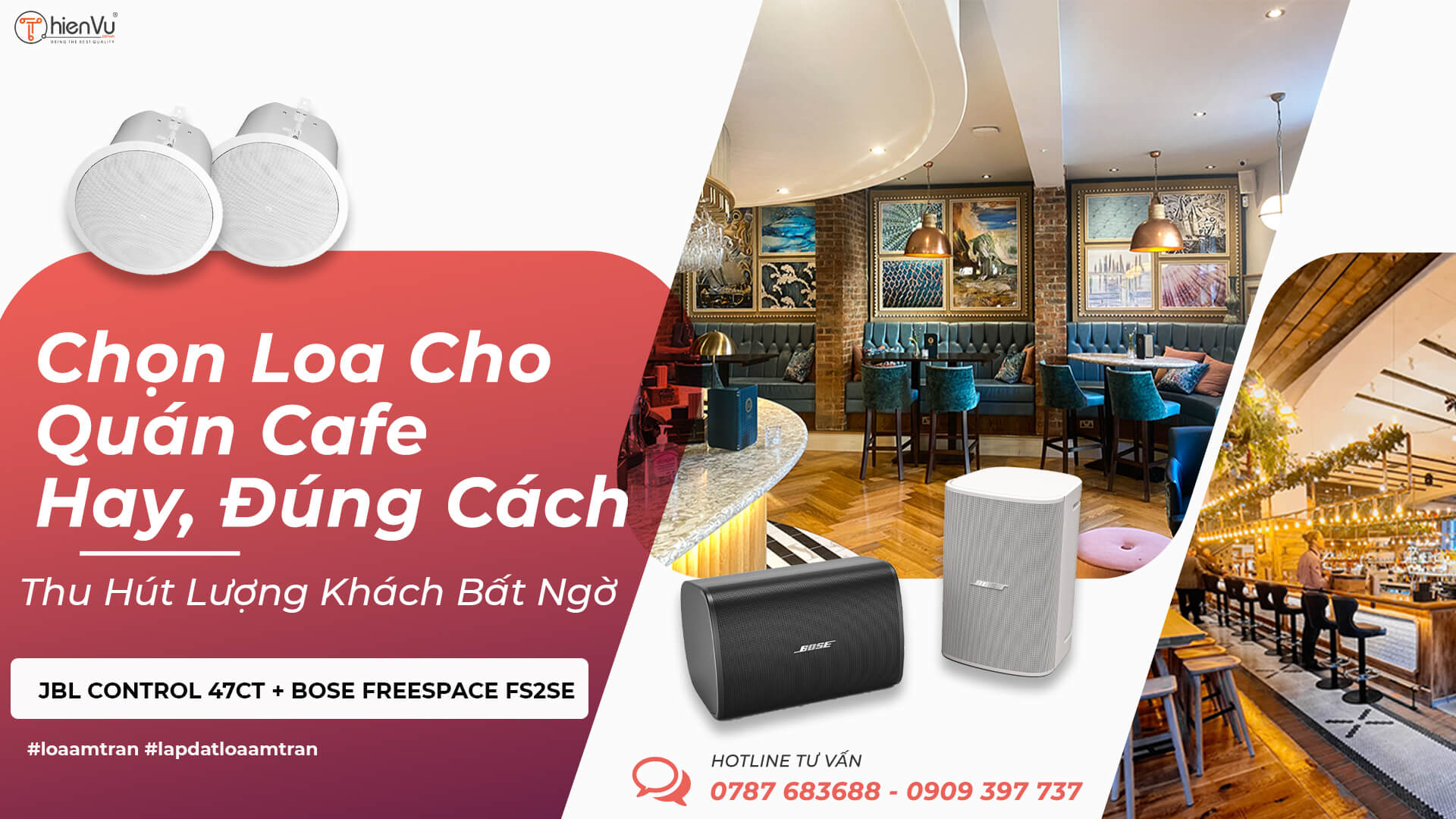 Chọn Loa Cho Quán Cafe Hay, Đúng Cách - Thu Hút Lượng Khách Hàng Bất Ngờ