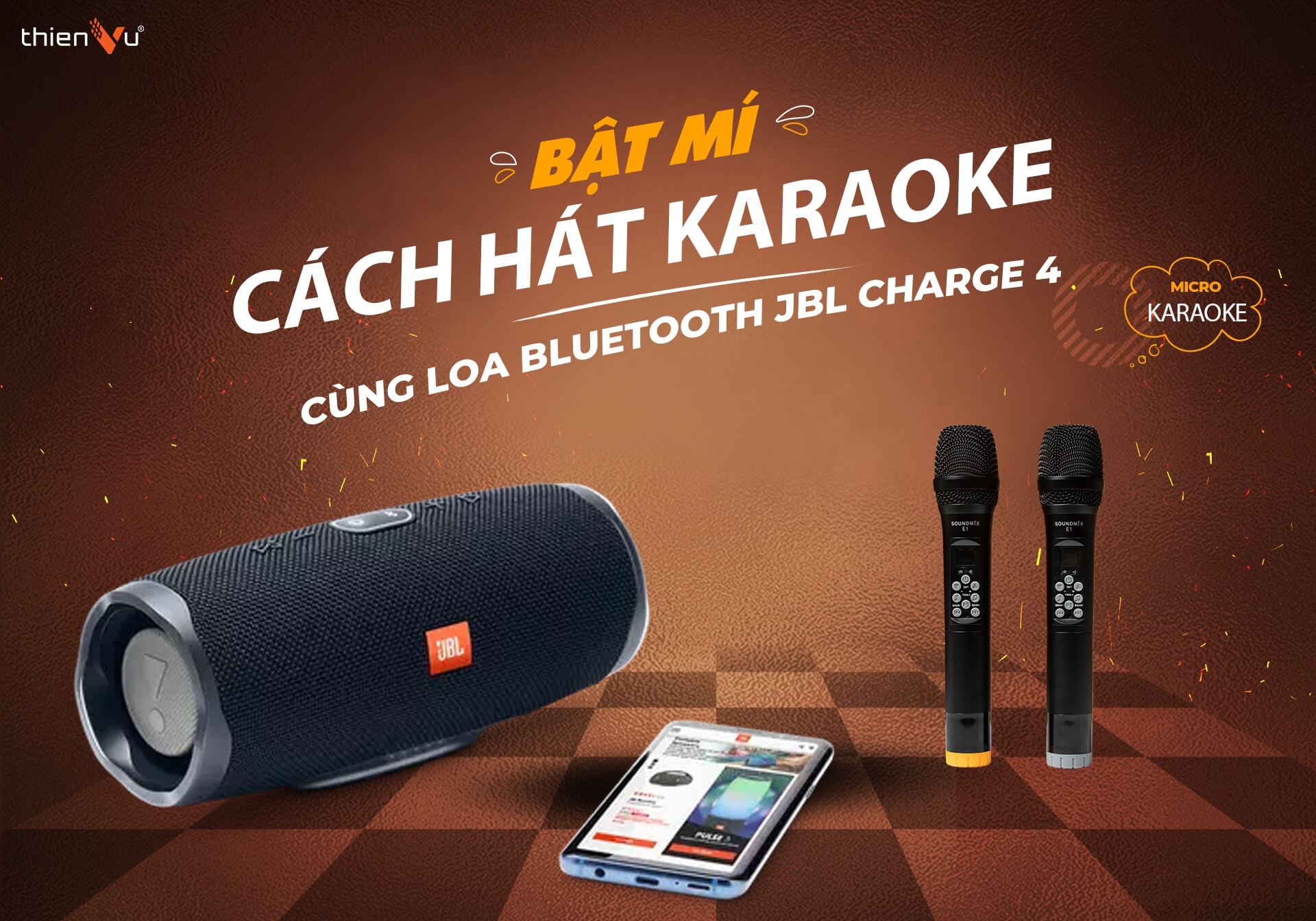 Bật Mí Cách Hát Karaoke Cùng Loa Bluetooth JBL Charge 4