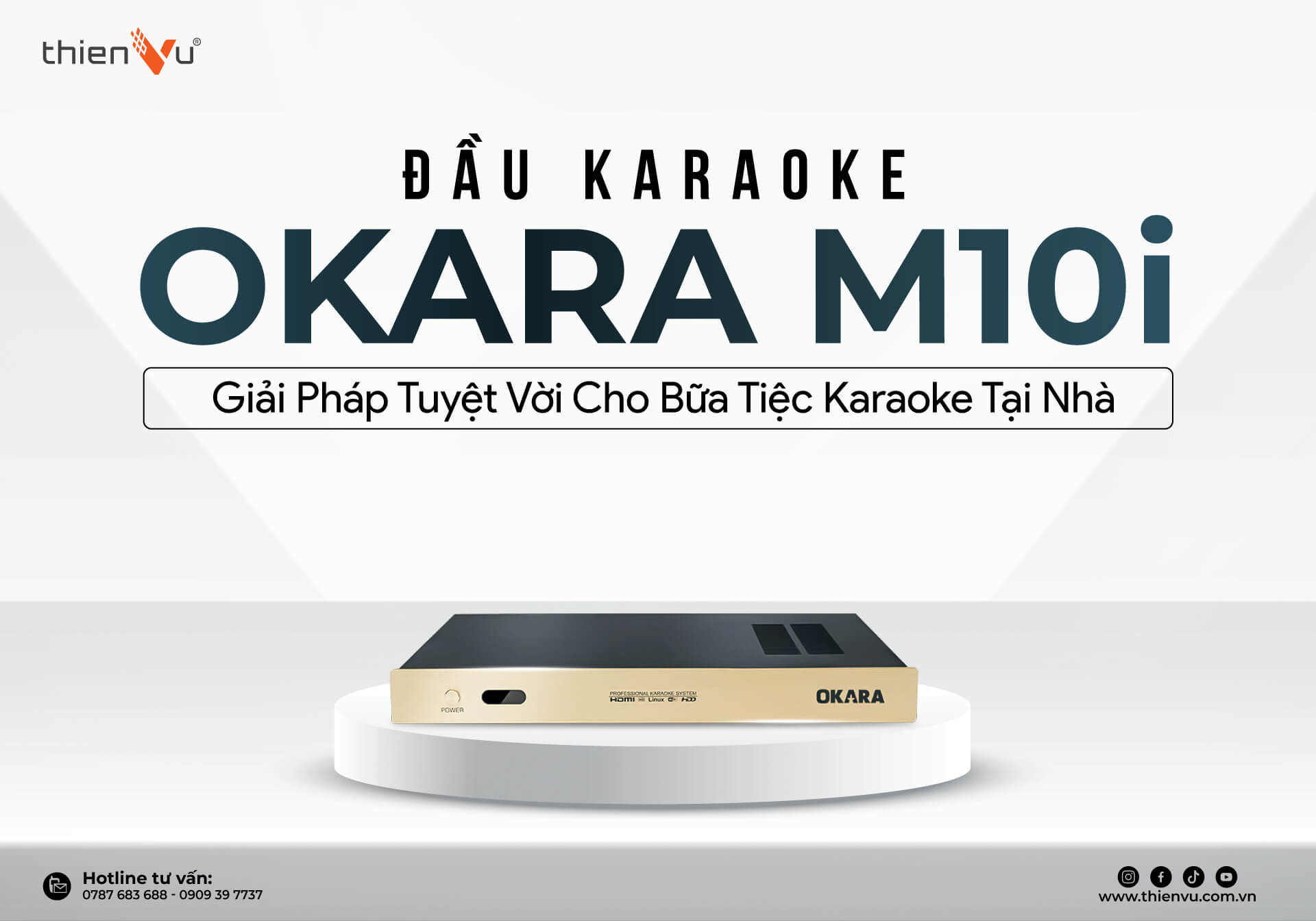 Đầu Karaoke Okara M10i - Giải Pháp Tuyệt Vời Cho Bữa Tiệc Karaoke Tại Nhà