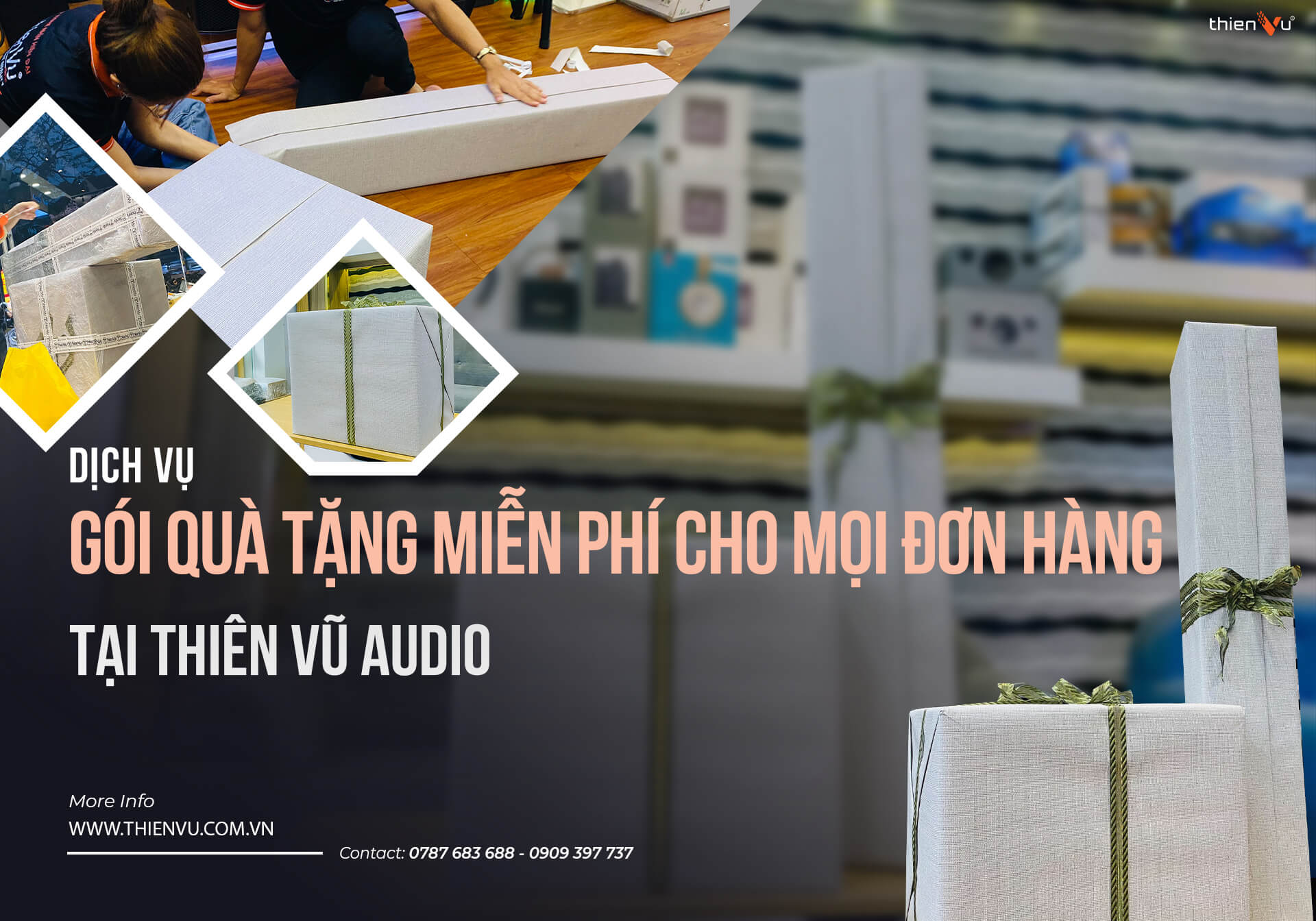 Dịch Vụ Gói Quà Tặng Miễn Phí Cho Mọi Đơn Hàng Tại Thiên Vũ Audio