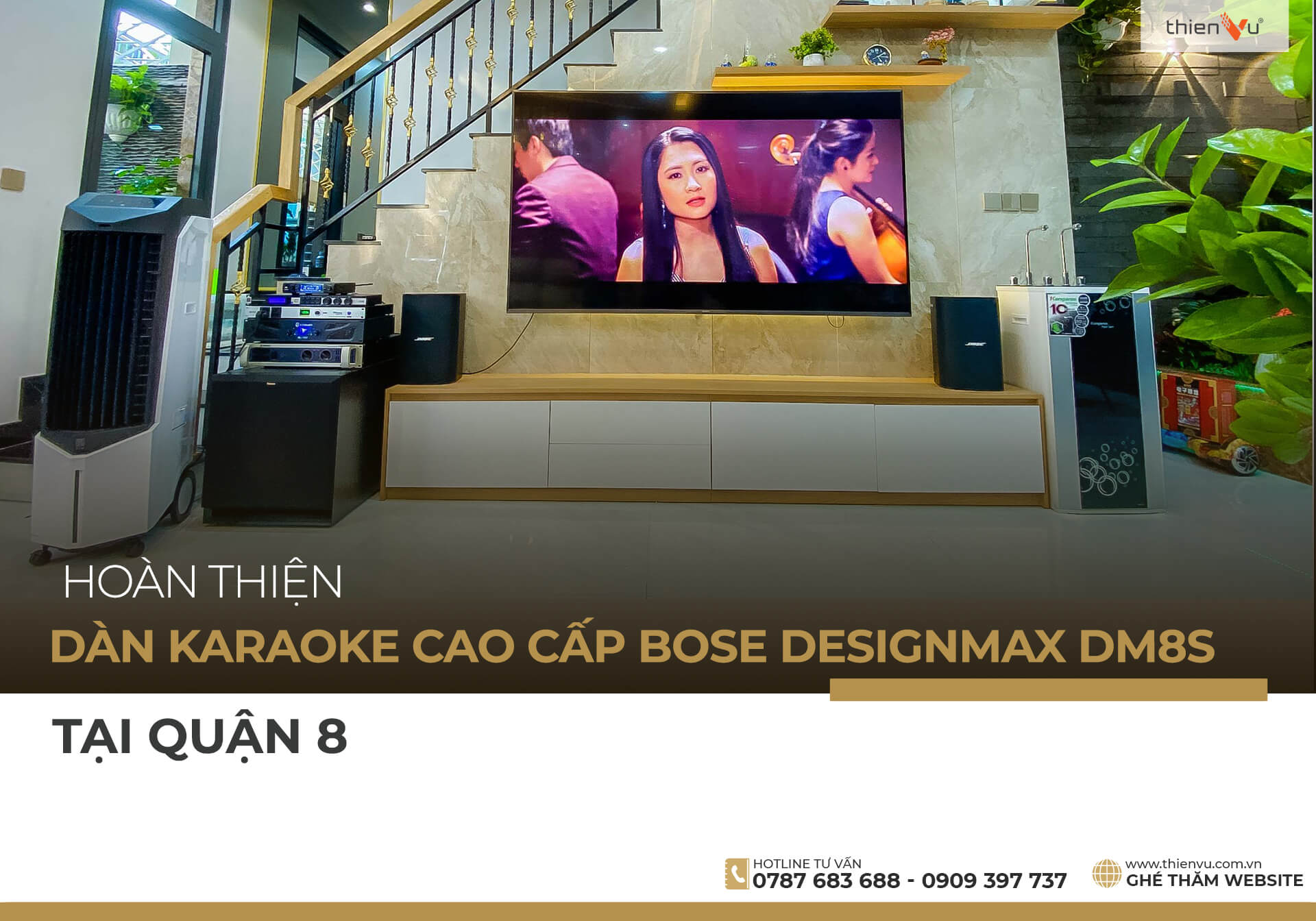 Hoàn Thiện Dàn Karaoke Cao Cấp BOSE DESIGNMAX DM8S -Tại Quận 8