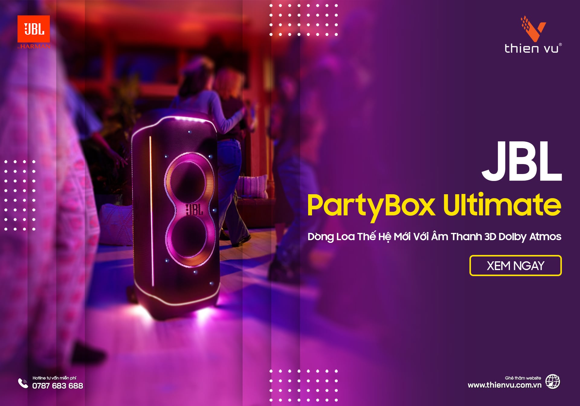 JBL PartyBox Ultimate - Dòng Loa Thế Hệ Mới Với Âm Thanh 3D Dolby Atmos