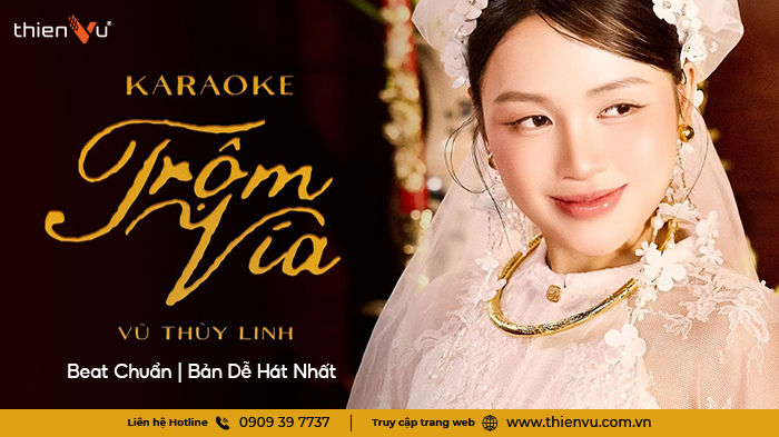Karaoke Trộm Vía - Vũ Thùy Linh | Beat Chuẩn, Bản Dễ Hát Nhất