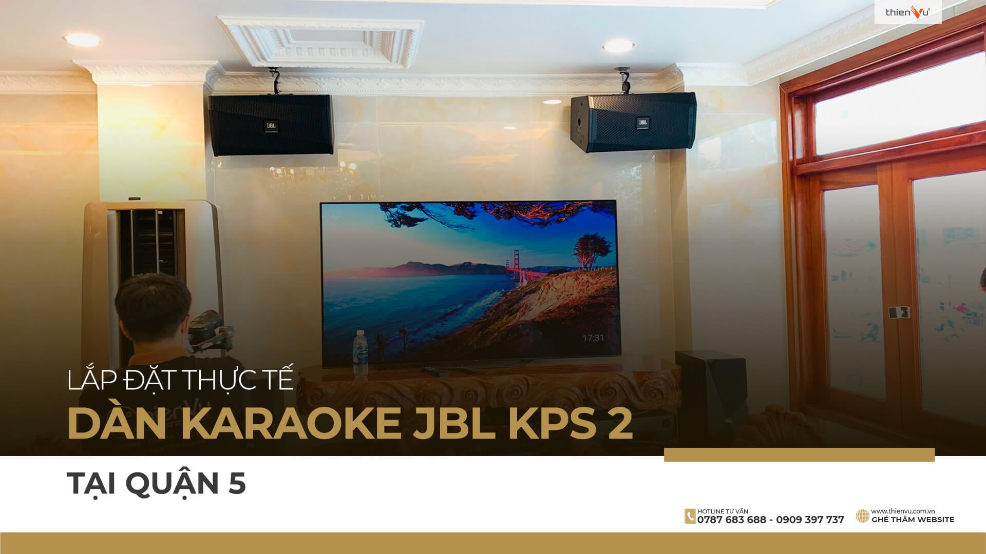 Lắp đặt bộ dàn karaoke JBL cho chị Xuân, An Dương Vương Quận 5