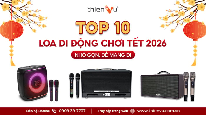 Top 10 Loa Di Động Chơi Tết 2026 Nhỏ Gọn, Dễ Mang Đi