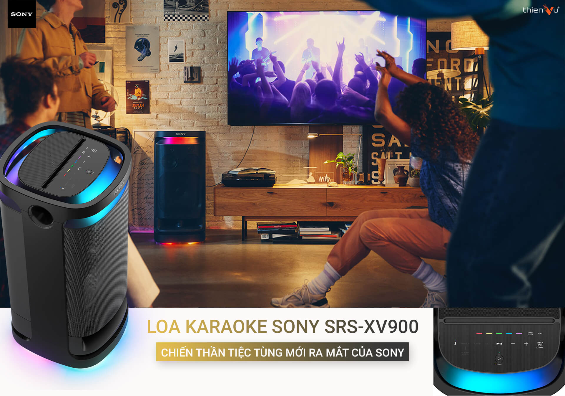 Loa Karaoke Sony SRS-XV900 - Chiến Thần Tiệc Tùng Mới Ra Mắt Của Sony