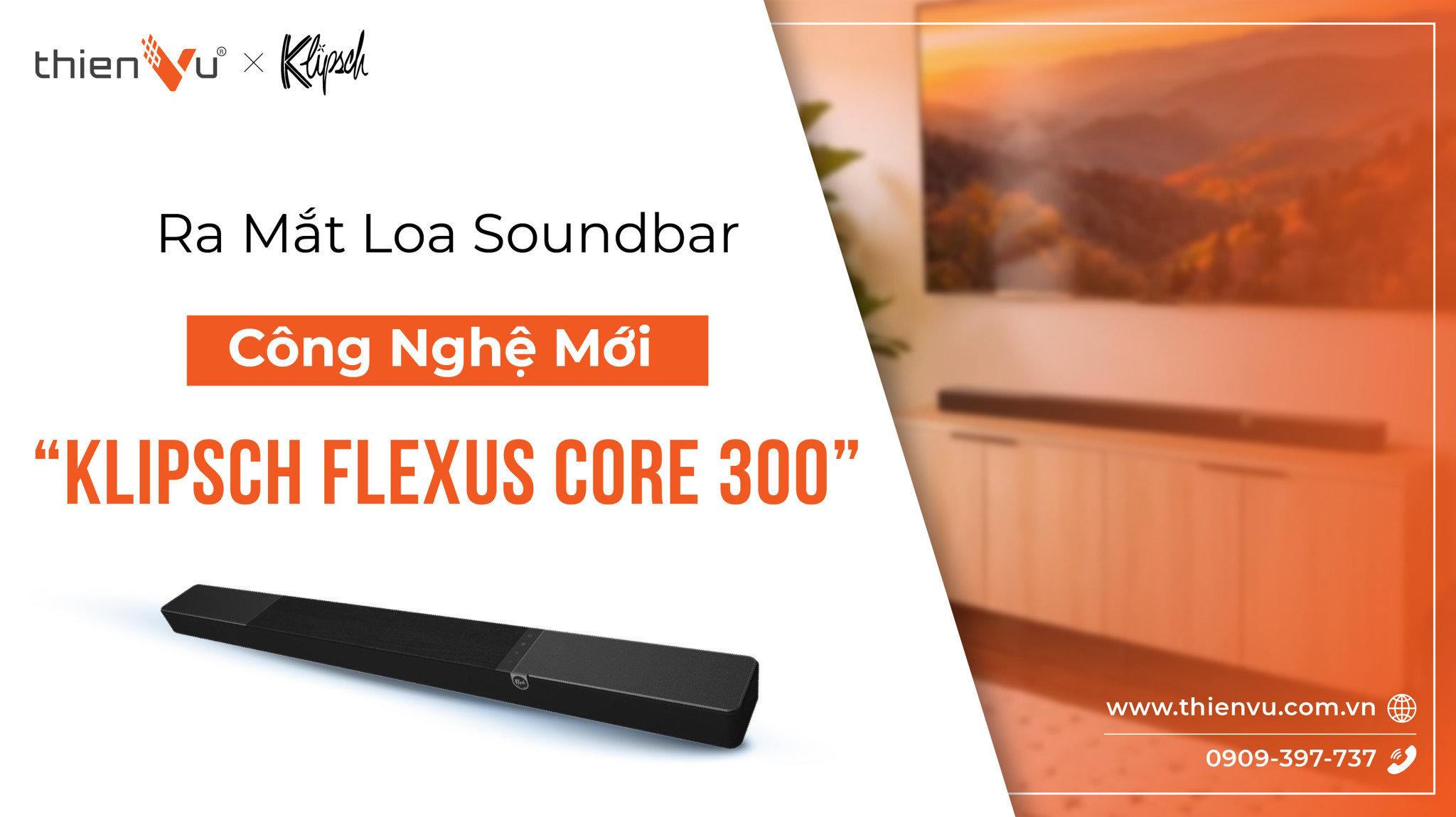 Ra Mắt Loa Soundbar Công Nghệ Mới Klipsch Flexus Core 300
