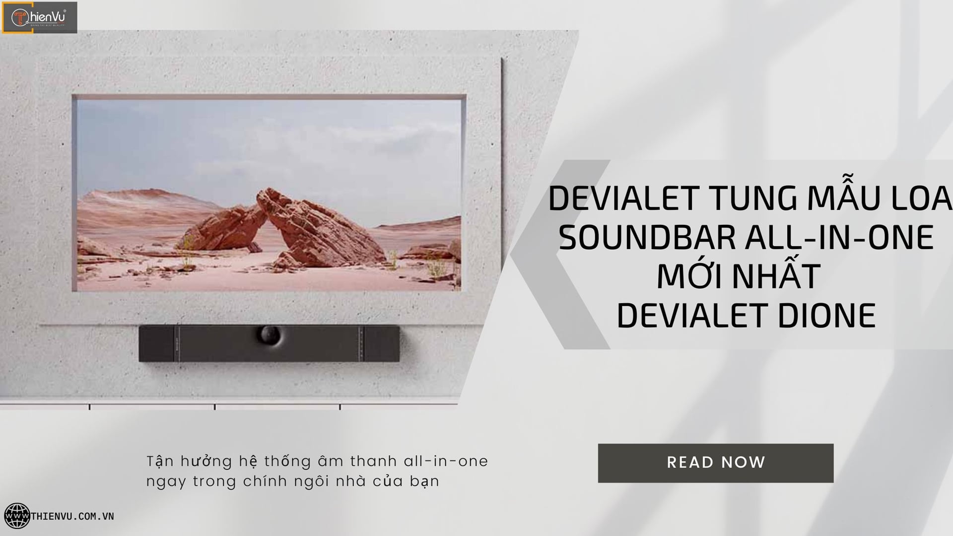 Devialet Chính Thức Tung Sản Phẩm Loa Soundbar All-In-One Đầu Tay - Devialet Dione