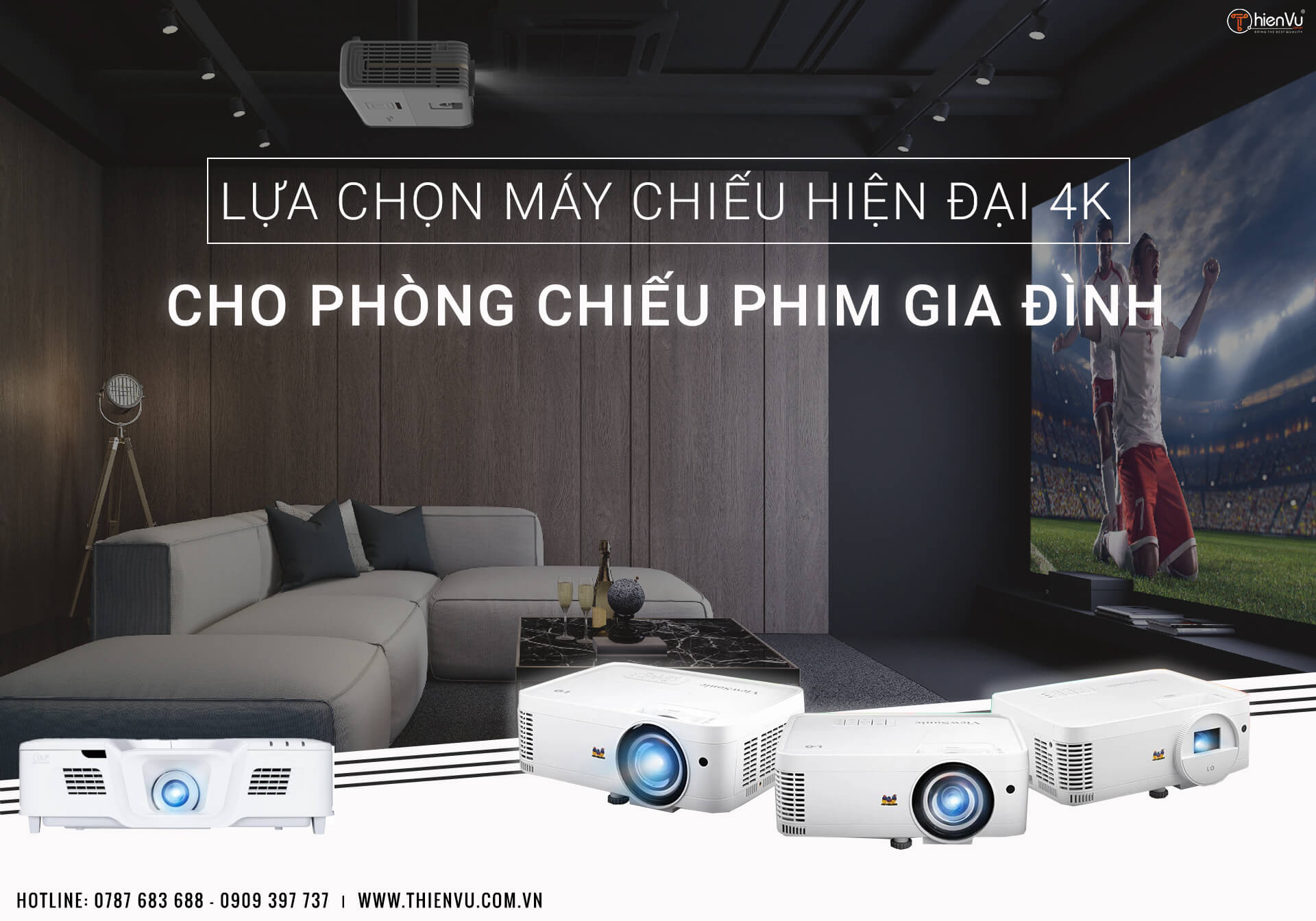Bí Quyết Lựa Chọn Máy Chiếu Hiện Đại 4K Cho Phòng Xem Phim Gia Đình