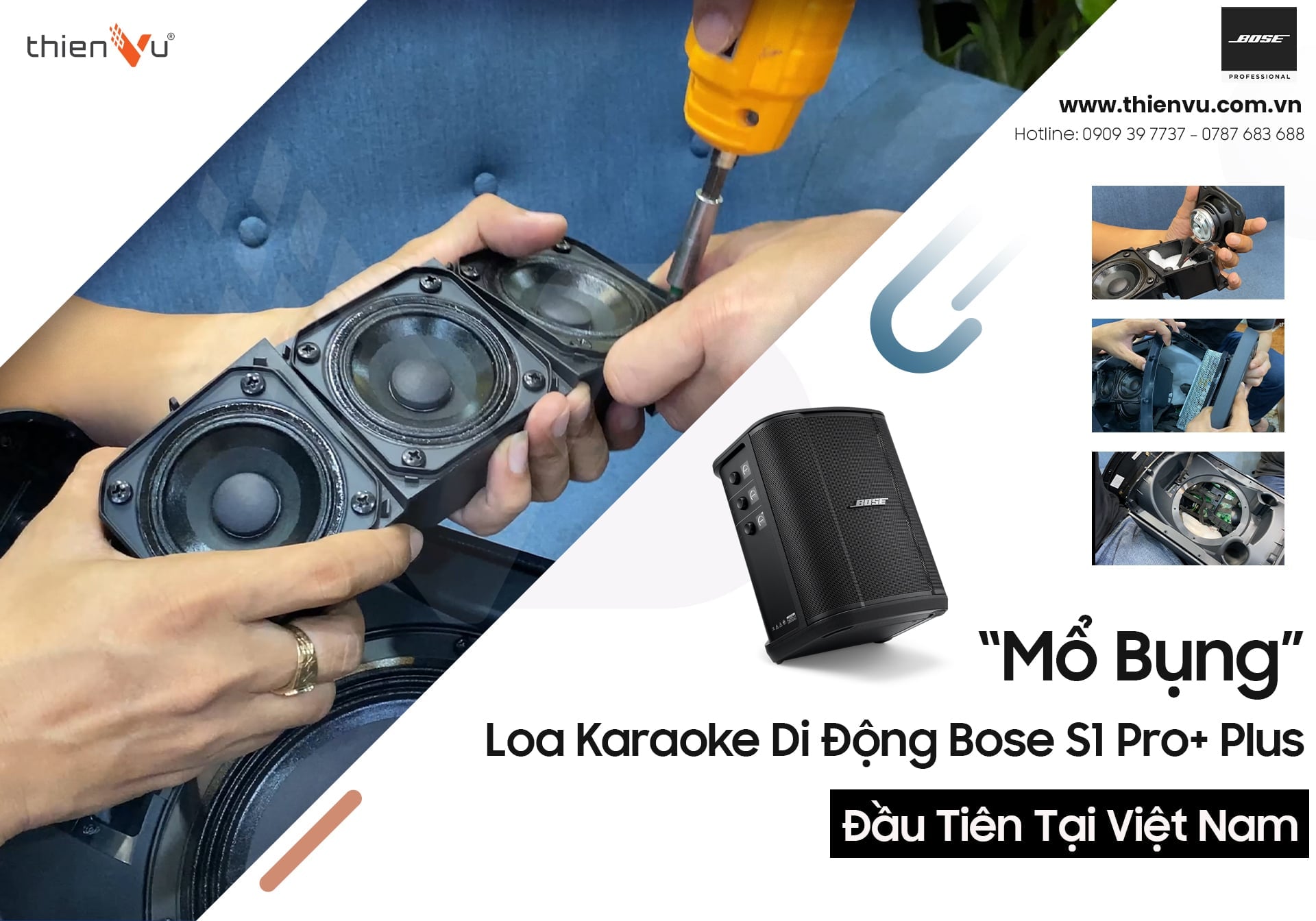 “Mổ Bụng” Loa Karaoke Di Động Bose S1 Pro+ Plus Đầu Tiên Tại Việt Nam