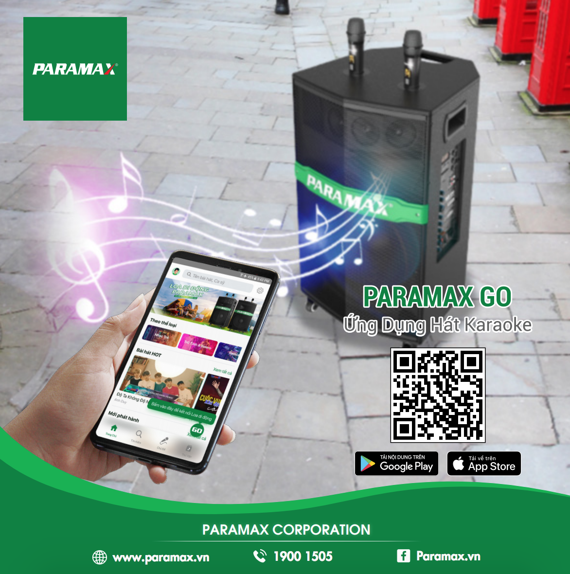 Ứng Dụng Hát Karaoke Trực Tuyến Paramax Go