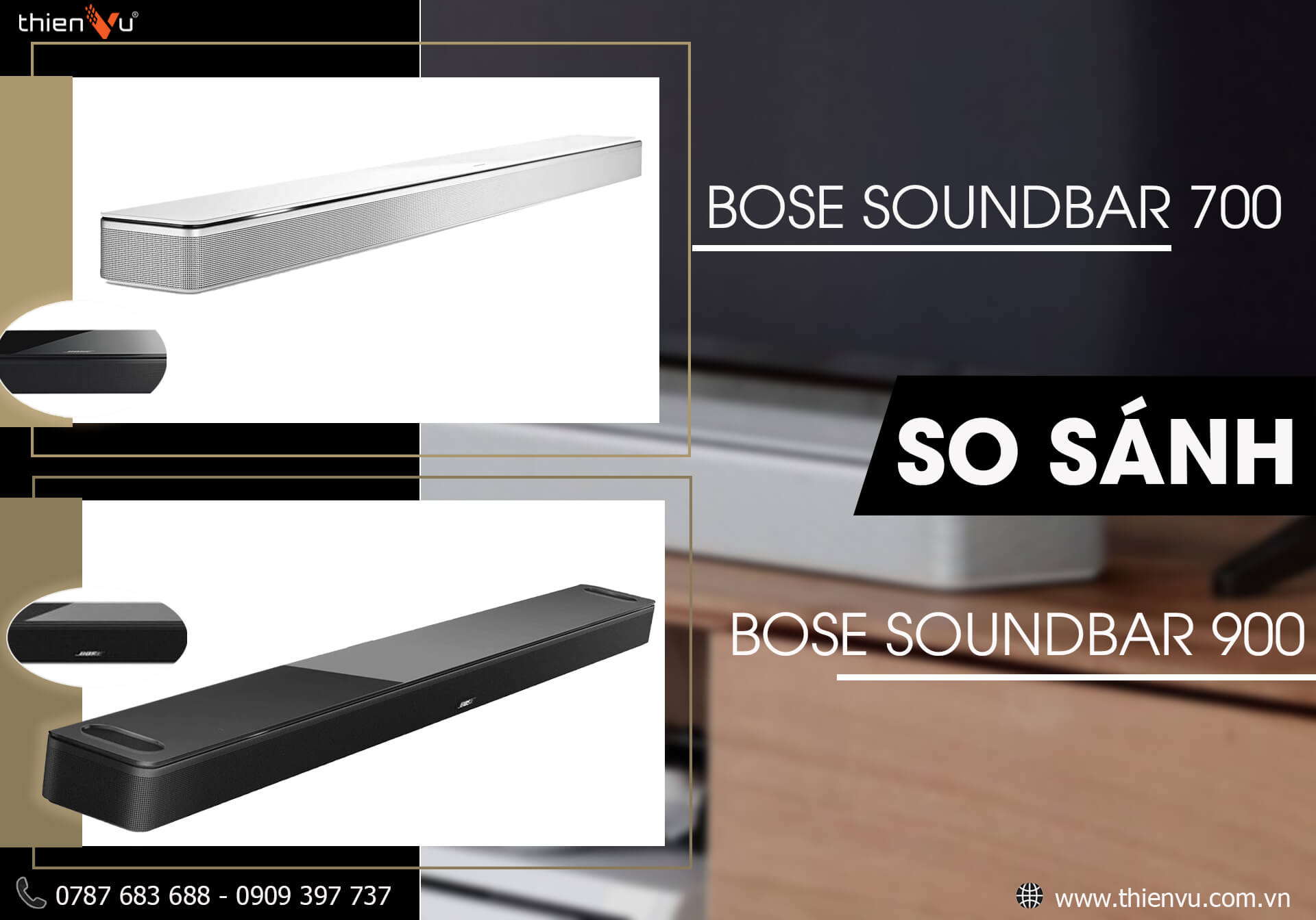 So Sánh Loa Bose Soundbar 700 & Bose Soundbar 900 Cao Cấp Nhất Hiện Nay