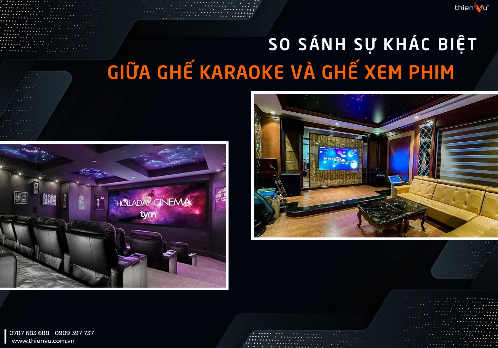 So Sánh Sự Khác biệt Giữa Ghế Karaoke Và Ghế Xem Phim