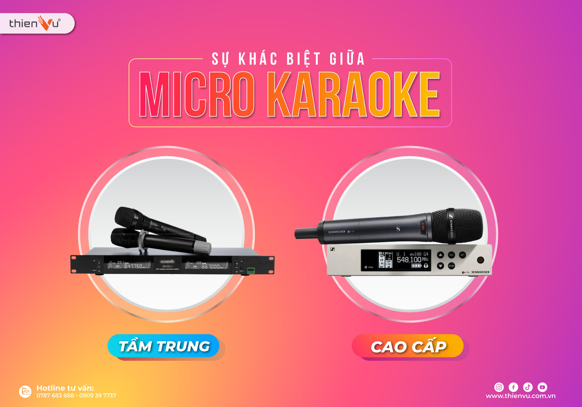 Sự Khác Biệt Giữa Micro Karaoke Cao Cấp Và Tầm Trung