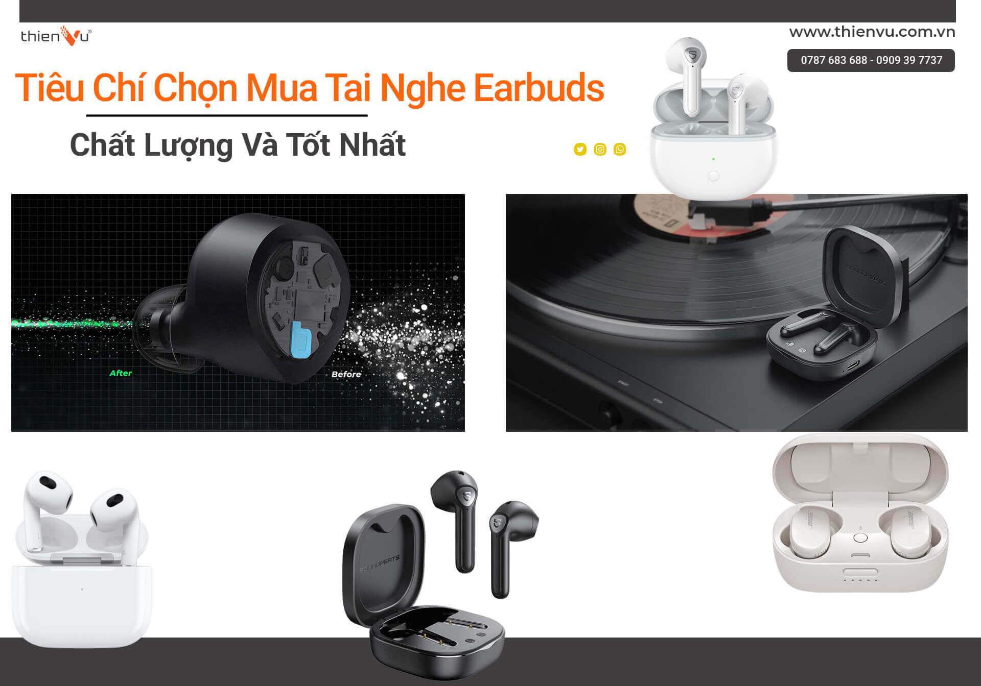 Tiêu Chí Chọn Mua Tai Nghe Earbuds Chất Lượng Và Tốt Nhất