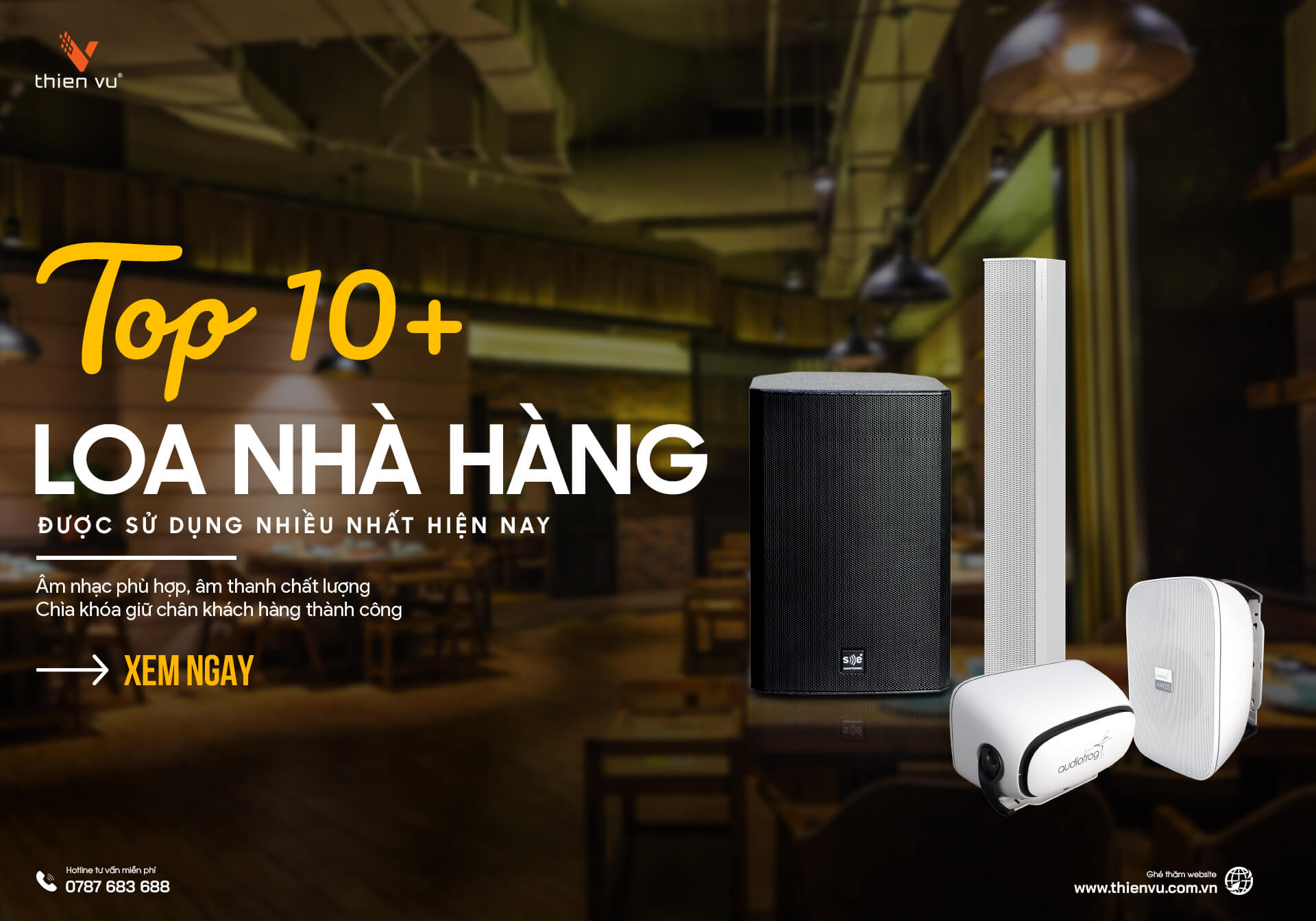 Top 10+ Loa Nhà Hàng Được Sử Dụng Nhiều Nhất Hiện Nay