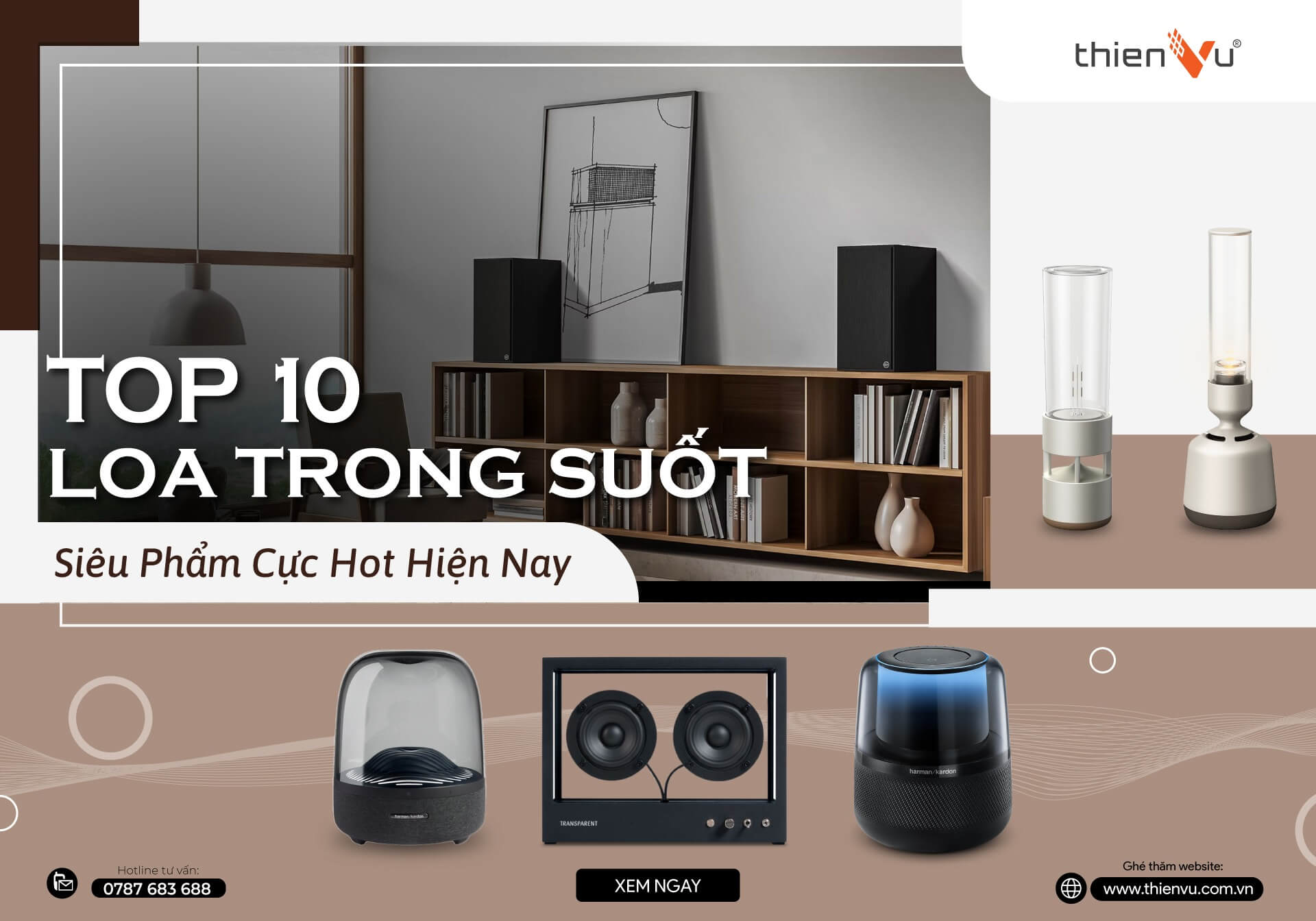 Top 10 Loa Trong Suốt Siêu Phẩm Cực Hot Hiện Nay