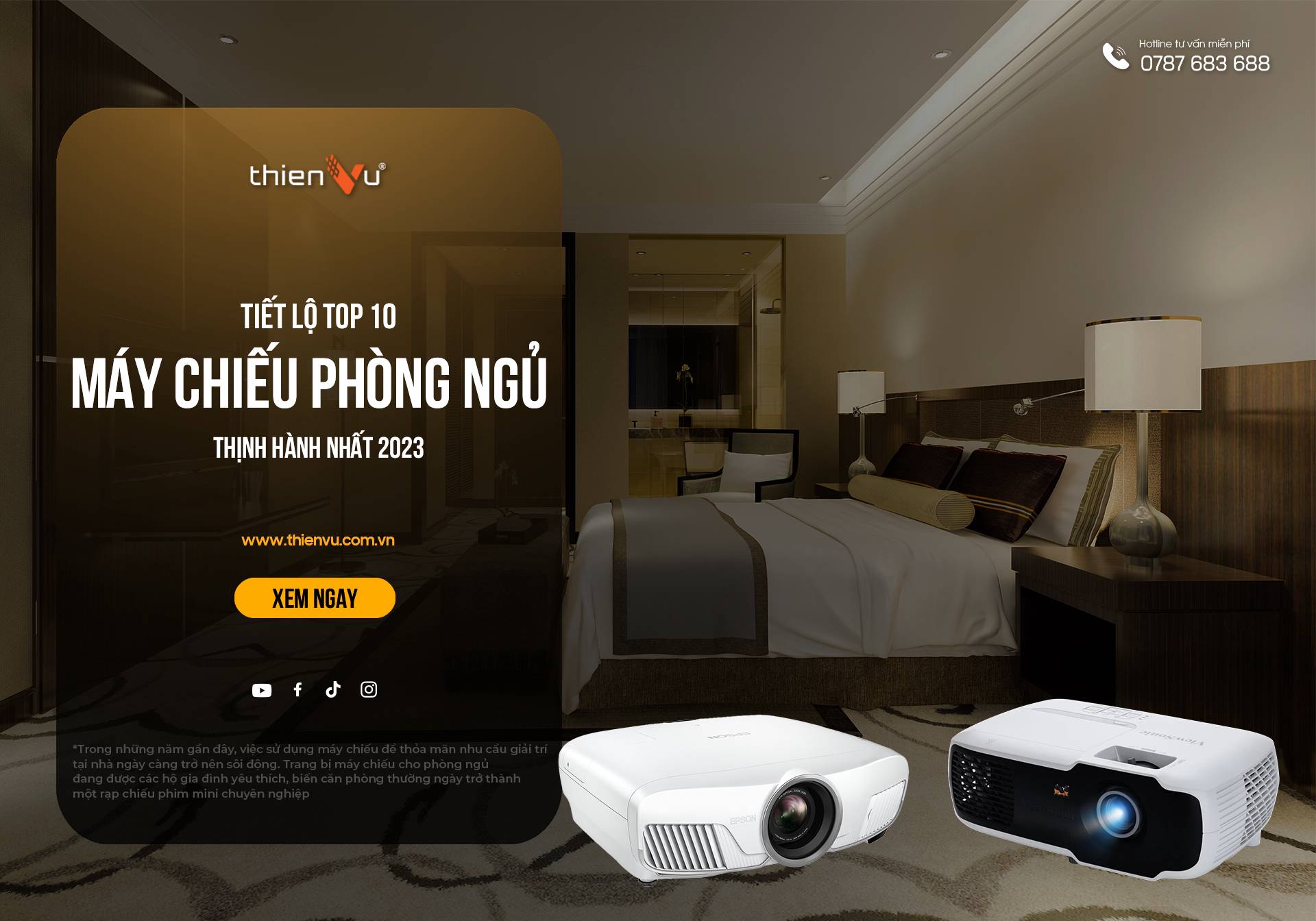 Tiết Lộ Top 10 Máy Chiếu Phòng Ngủ Thịnh Hành Nhất