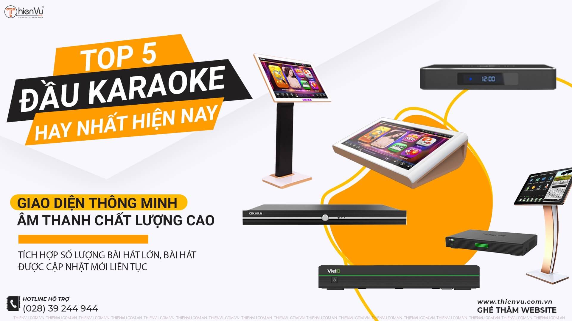 Top 5 đầu karaoke hiện đại hay nhất năm 2024