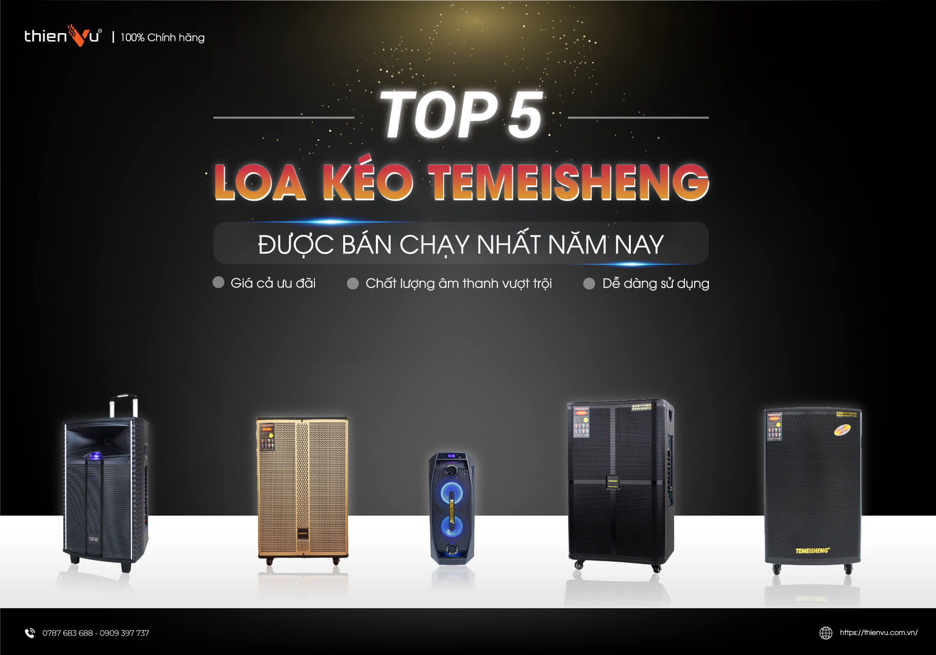 Top 5 Loa Kéo Temeisheng Được Bán Chạy Nhất Năm Nay