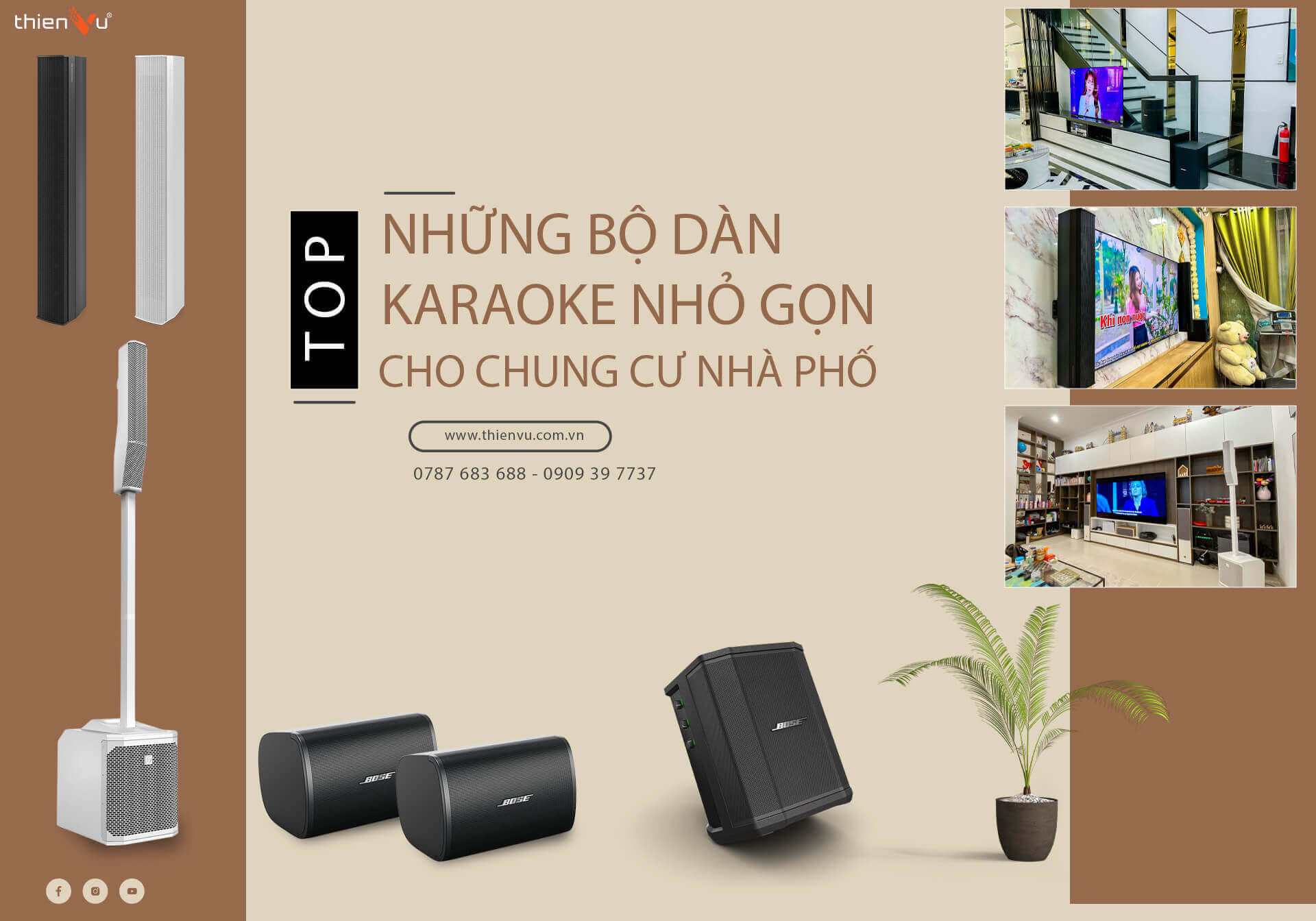 Top Những Bộ Dàn Karaoke Nhỏ Gọn Cho Chung Cư Nhà Phố