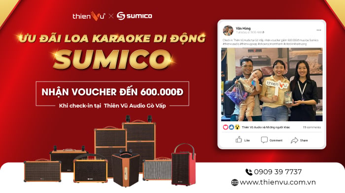 Ưu Đãi Loa Karaoke Di Động Sumico Nhận Voucher Hấp Dẫn