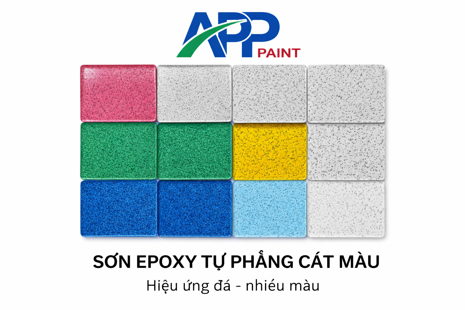 BẢNG MÀU SƠN TỰ PHẲNG CÁT MÀU APP
