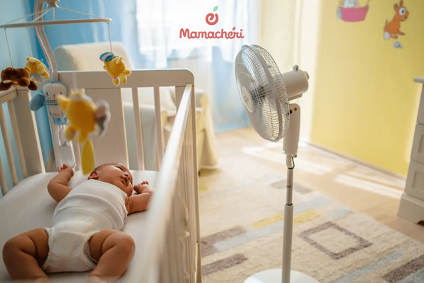 Gió thổi trực tiếp sẽ gây khó chịu cho đường hô hấp của bé