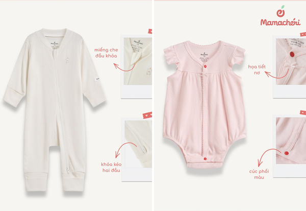 Bodysuit thiết kế thông minh theo các giai đoạn phát triển của trẻ