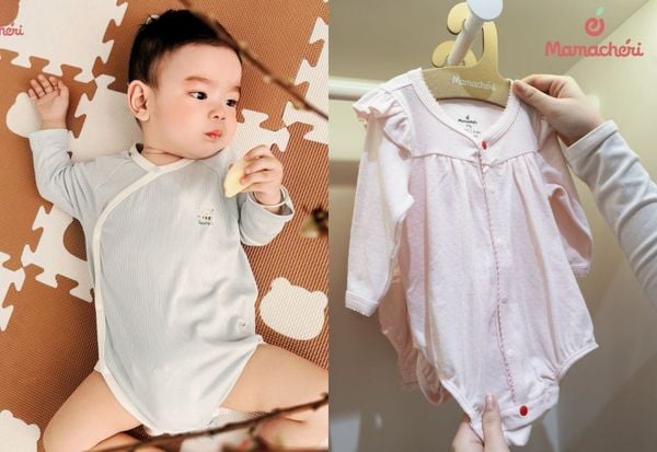 Cách mặc bodysuit cúc bấm trẻ em đơn giản