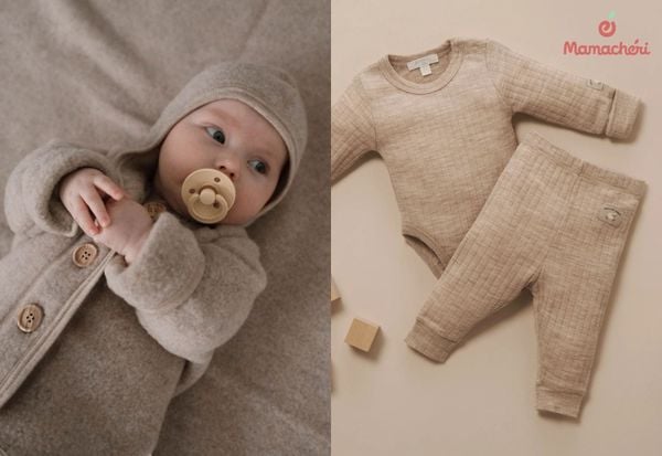 Vải lông cừu và vải xô hỗ trợ điều hòa thân nhiệt, giữ cho bé luôn thoải mái theo từng mùa.