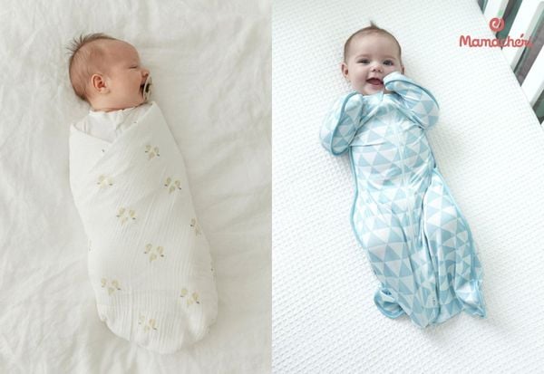 Sự khác biệt giữa khăn quấn tự thắt và nhộng chũn có khóa kéo hiện đại.