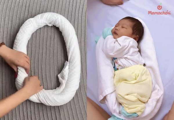 Kiểu quấn vòng tay mẹ mang lại cảm giác an tâm như luôn có mẹ bên cạnh.