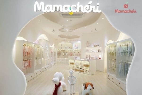 Gian hàng Mamachéri với không gian mềm mại, ấm áp