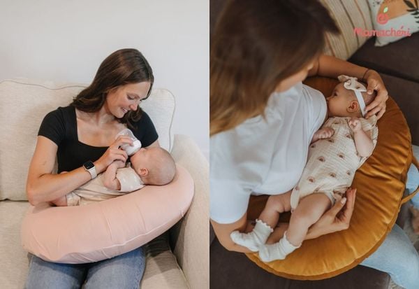 Thực hiện đúng các bước đặt bé nằm giúp giảm thiểu tối đa tình trạng ọc sữa.