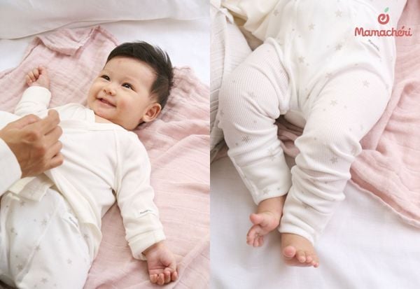 Quần dài giúp bảo vệ đôi chân bé khỏi gió lạnh và côn trùng trong những tháng đầu đời.