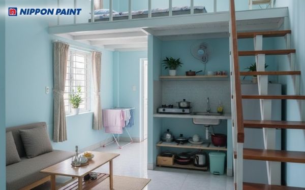 6 XU HƯỚNG SƠN TƯỜNG PHÒNG TRỌ GIÚP KHÔNG GIAN NHỎ VẪN ĐẸP VÀ THOÁNG ...
