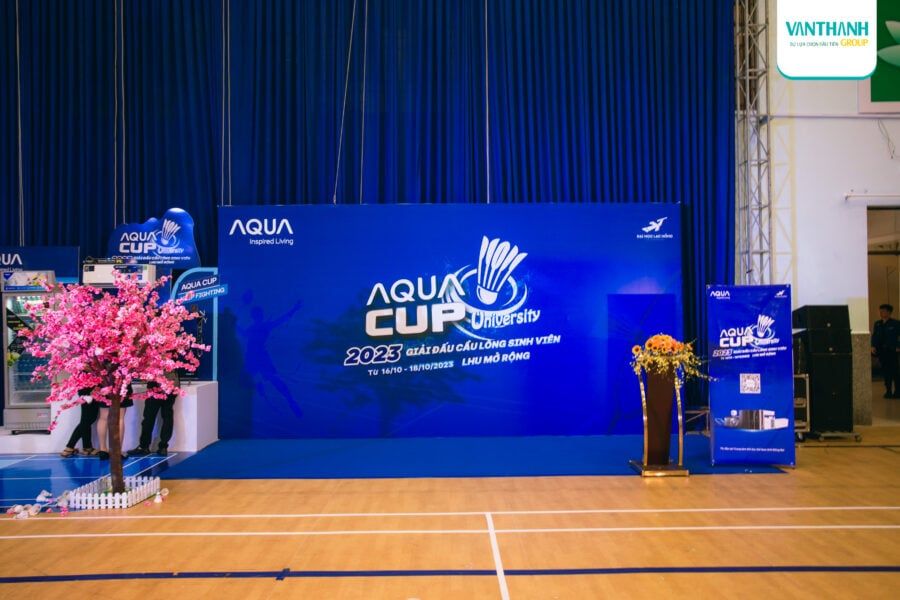 Giải cầu lông AQUA Cup 2023-Vạn Thành chăm sóc sức khỏe thể thao