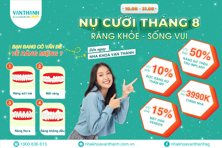 Tổng hợp ưu đãi tháng 8 tại Vạn Thành!