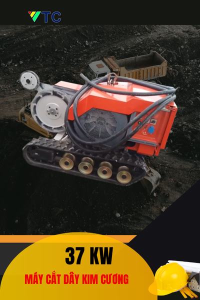Máy cắt dây kim cương Tự hành 37 Kw