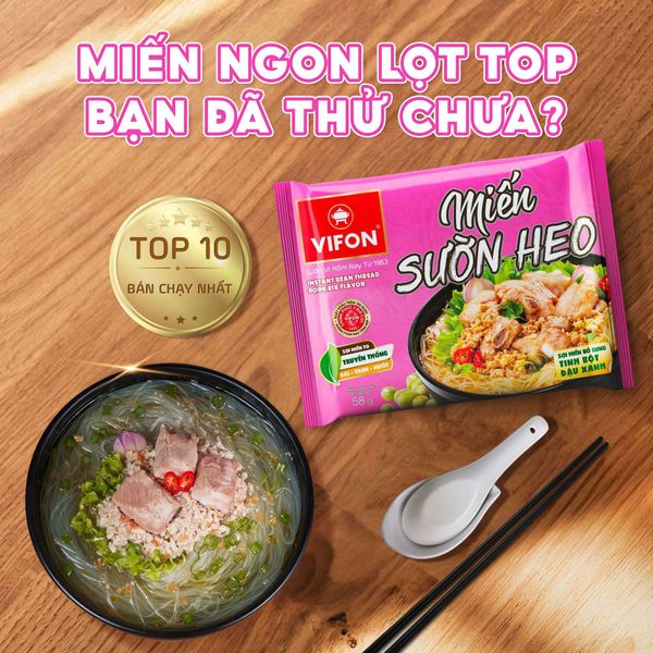 Miến sườn heo ăn liền VIFON đậm đà nước hầm xương