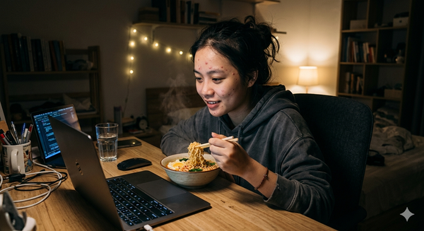 ăn mì sao cho không bị nóng dành cho người thức khuya