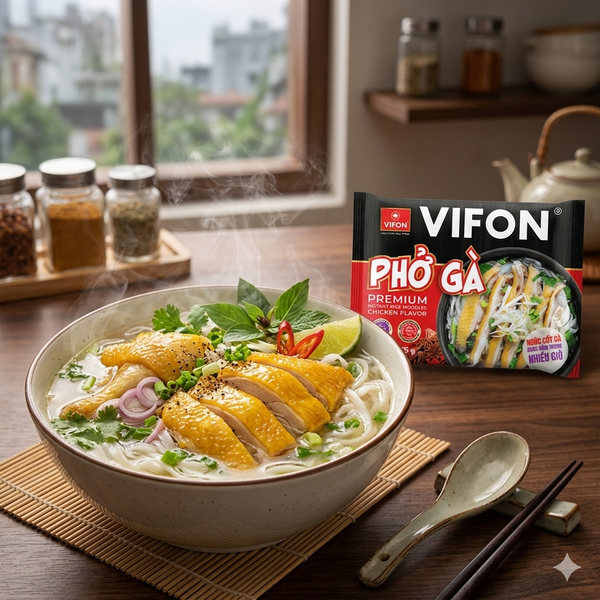 Phở gà sốt thịt gà VIFON