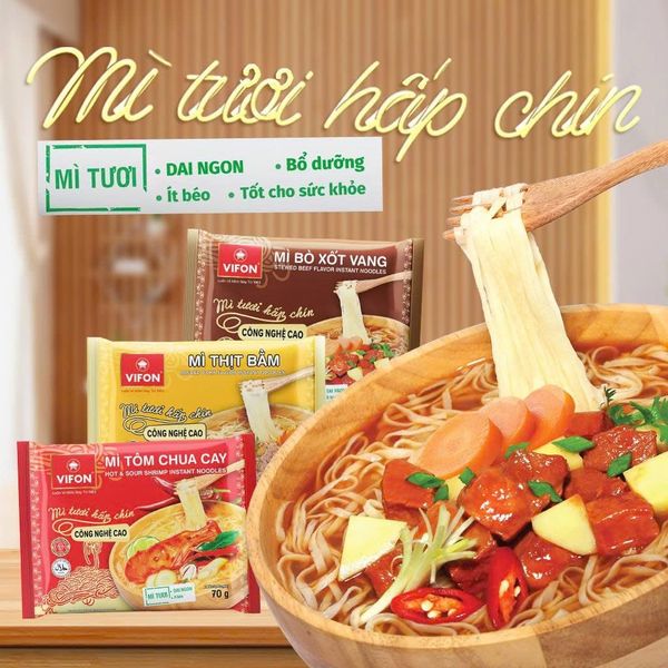 Mì tươi bò sốt vang VIFON