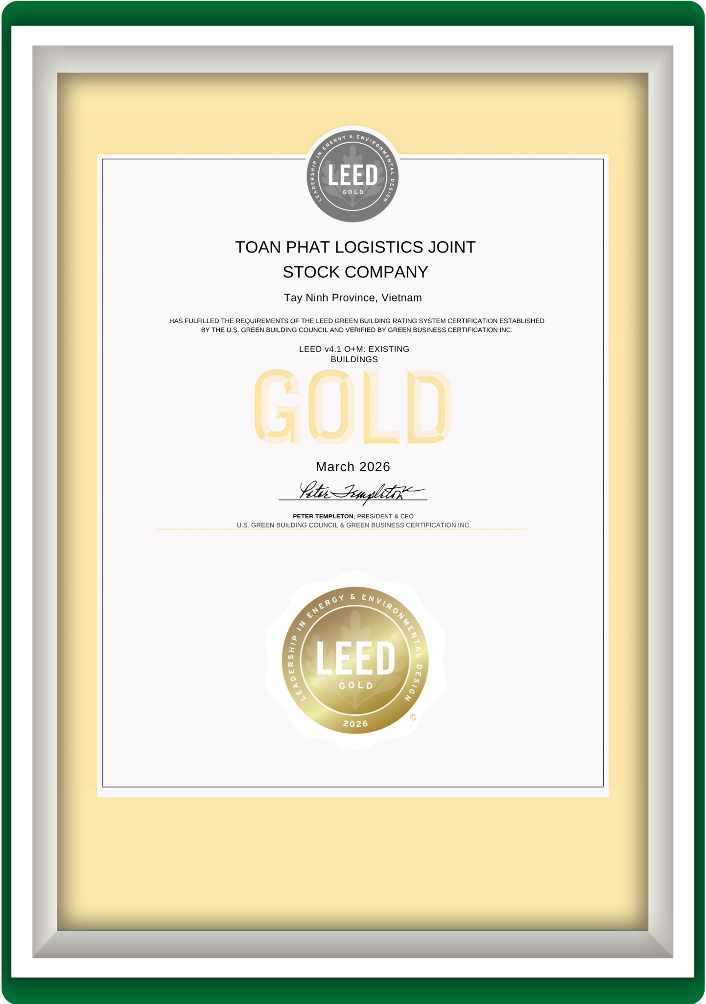 LEED Gold O+M