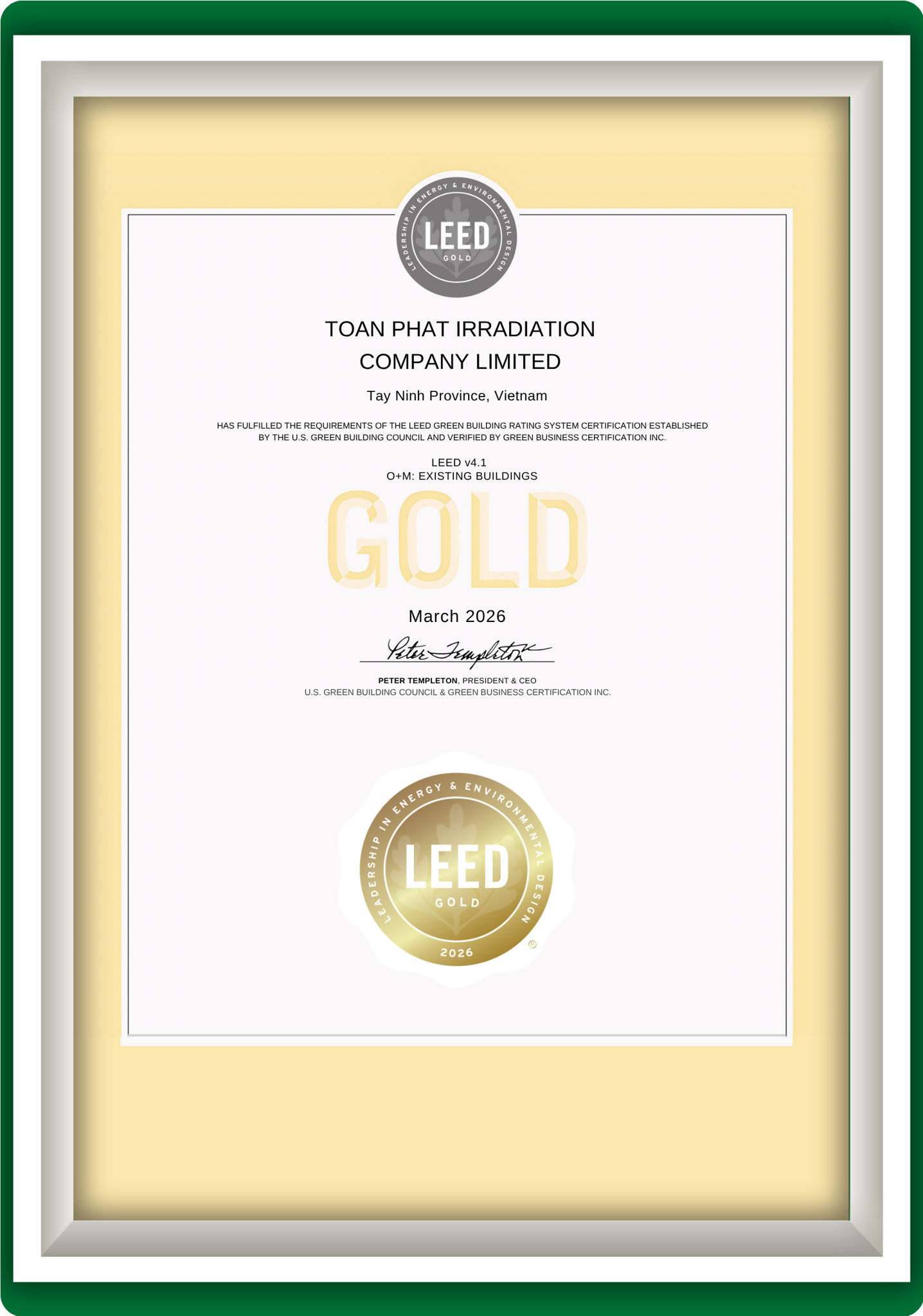 LEED Gold O+M