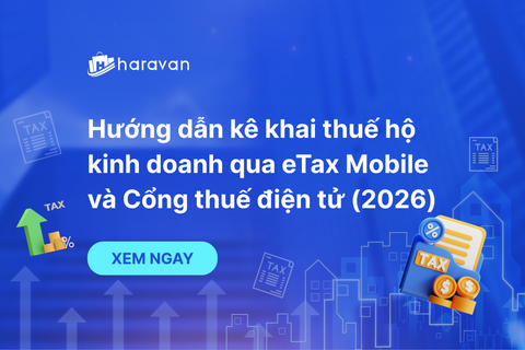 Hướng dẫn kê khai thuế hộ kinh doanh qua eTax Mobile và Cổng thuế điện tử (2026)