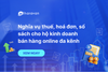 Nghĩa vụ thuế, hoá đơn, sổ sách cho hộ kinh doanh bán hàng online đa kênh